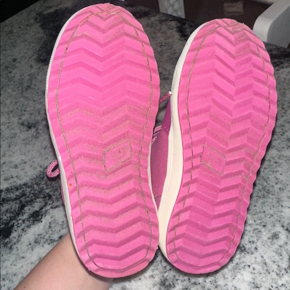 OshKosh B'gosh Pinkish Purple and Tan Boots Toddler Girl Size 9‎